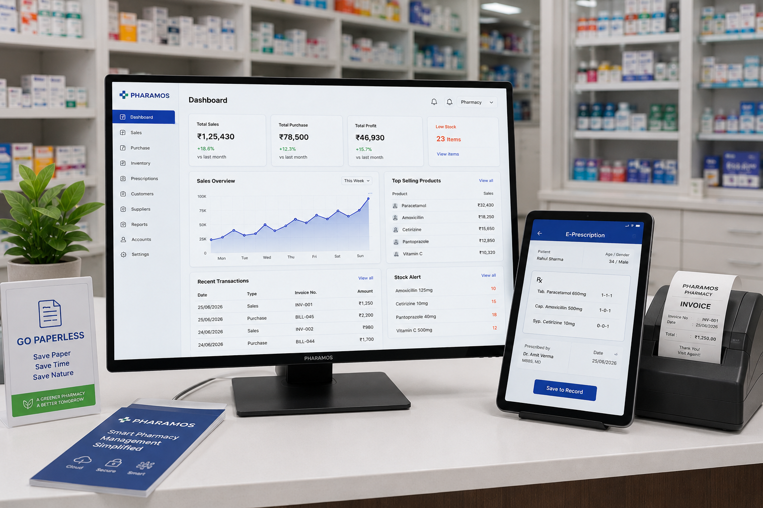 Predictive AI engine forecasting medicine demand curves
