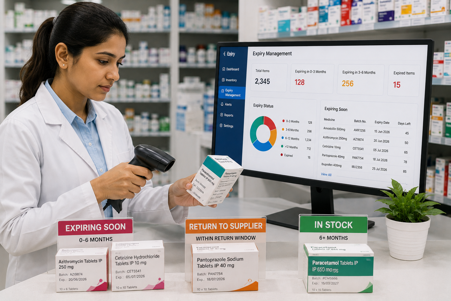 Tracking and managing medicine batch expiration dates